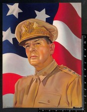 1942 Original Litho Print 12x16 Poster #4295 Gen Douglas MacArthur by C. Moss