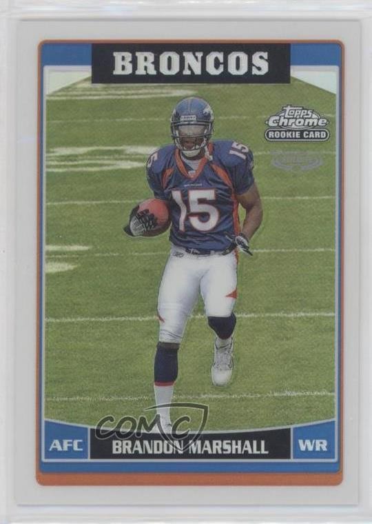 2006 Topps Chrome Refractor Brandon Marshall #263 0f5t