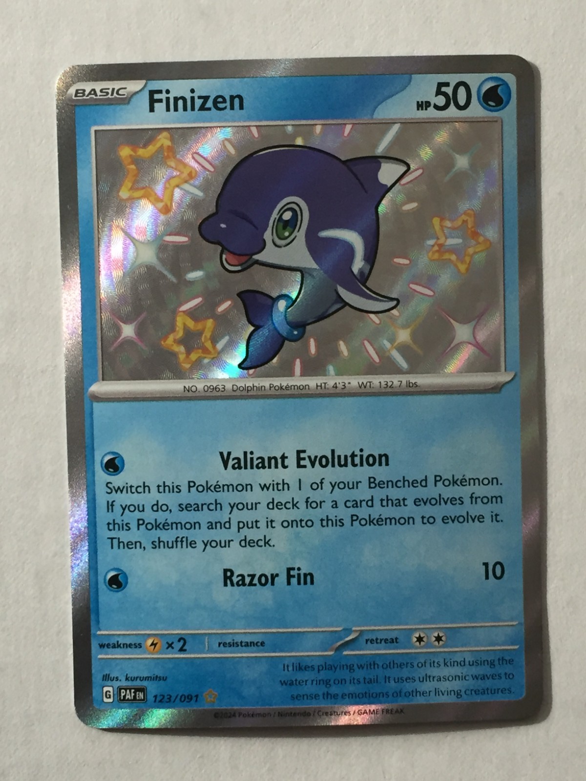 Finizen 123/091 SV: Paldean Fates Holo NM