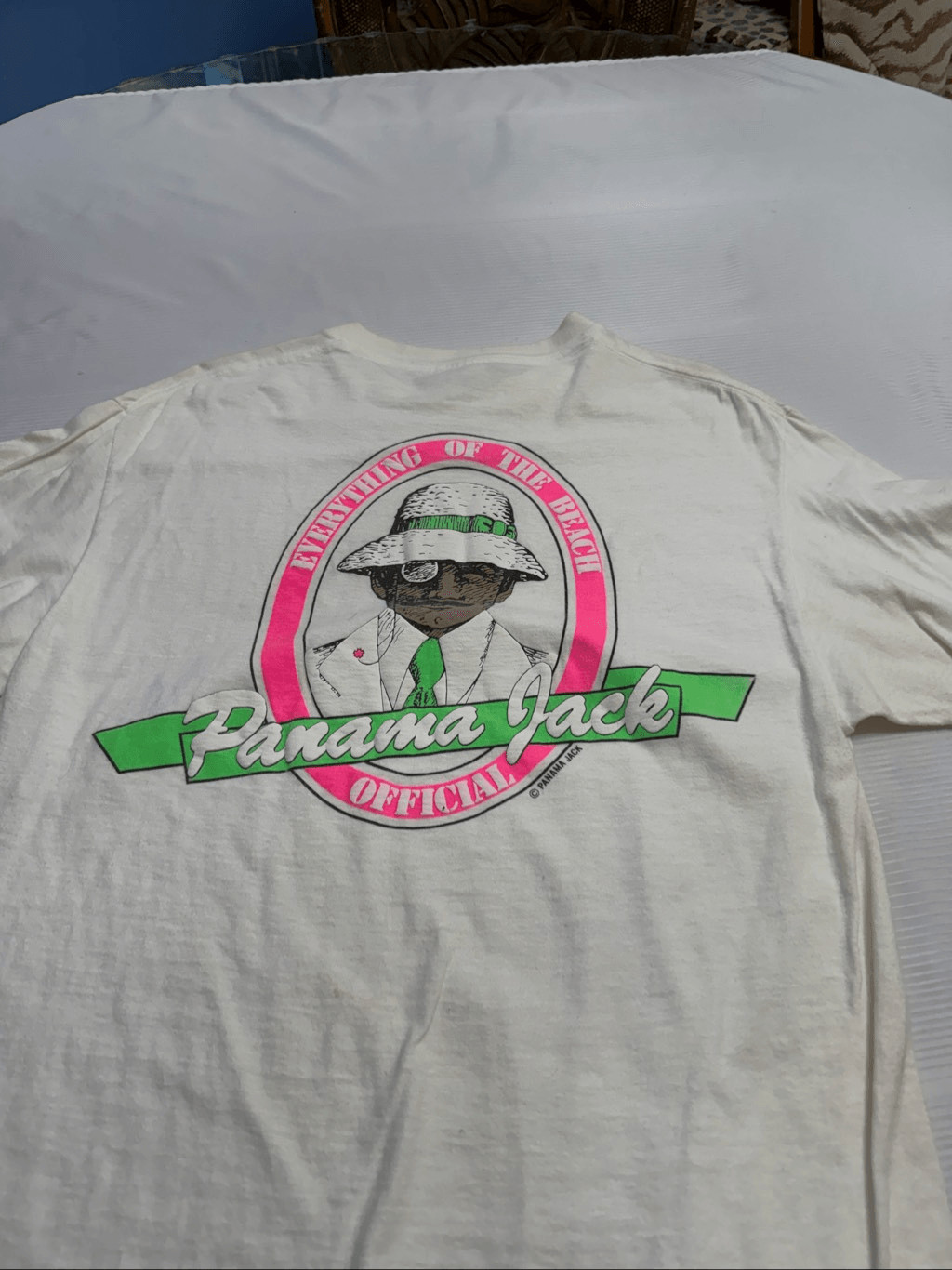 Panama Jack Vintage 80s Single Stitch T-Shirt Size Large READ DESCRIPTION