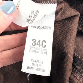 Y2K Chocolate Brown Snake Skin Velvet Burnout Corset Tank Top Women's 34C