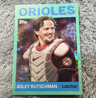 Topps Archives 2025 Adley Rutschman Orioles #2 Aqua Scope Foilboard /75