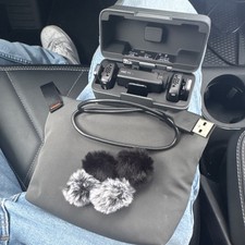 DJI Mic Wireless Microphone System Black Gray with Charging Case USB Cable