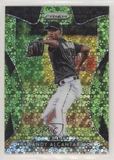 2019 Panini Prizm Tier II Lime Green Donut Circle /199 Sandy Alcantara #112 t3o