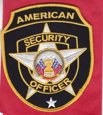 USA - American Security Officer - schönes  Ärmelabzeichen - patch
