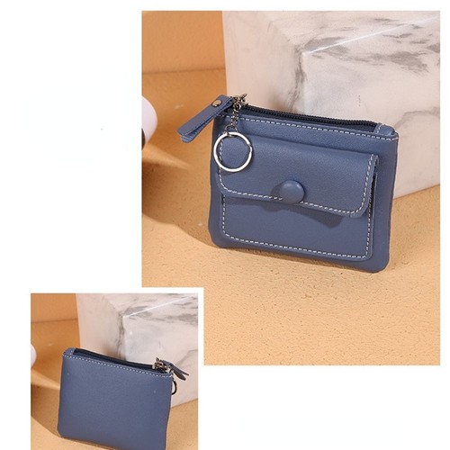 Credit Card Bank card Coin Pocket Short Wallet Clutch Bag Coin Purse Keychain - Picture 4 of 12
