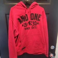 AND1 ICONIC Basketball Hoodie SZ L AND ONE SINCE DAY 1 1993 EMBROIDERED QUALITY