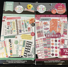 The Happy Planner Sticker books lot Empowering Woman 635 Mixed Media Mom 732