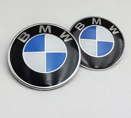 B-M-W Emblem Motorhaube 82mm 74mm E36 E46 E39 E38 E90 E61 E60 F10 51148132375 - Bild 2 von 4