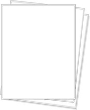 Printable Sticker Paper   100 Sheets 8.5 X 11 Full Sheet Labels, Matte Self