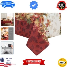 Elegant Multi-Colored Fall Tablecloth 60x120” - Perfect for Seasonal Gatherings