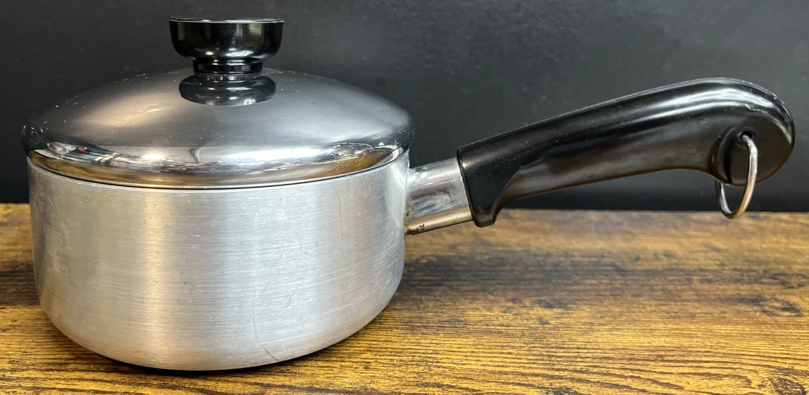 Revere Ware 1801 1 Quart Sauce Non Stick Pan Pot With Lid Stainless Steal Bottom