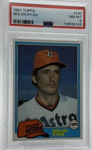 1981 Topps Nolan Ryan Houston Astros #240 PSA