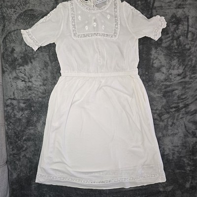 Weißes Kleid & Other Stories Gr. 40 Spitze Boho Sommerkleid Romantic Dress Sweet