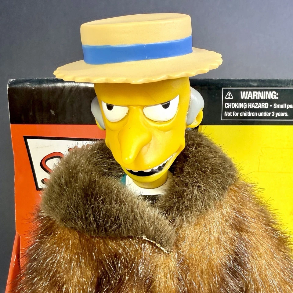 The Simpsons Mr. Burns Mo Money Figure Doll Animated Singing Gemmy 2003 NEW BOX - Image 2 of 4