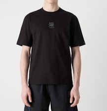 Image of HUGO Men’s Black Crew Neck Short Sleeve Logo T-Shirt Size L Regular