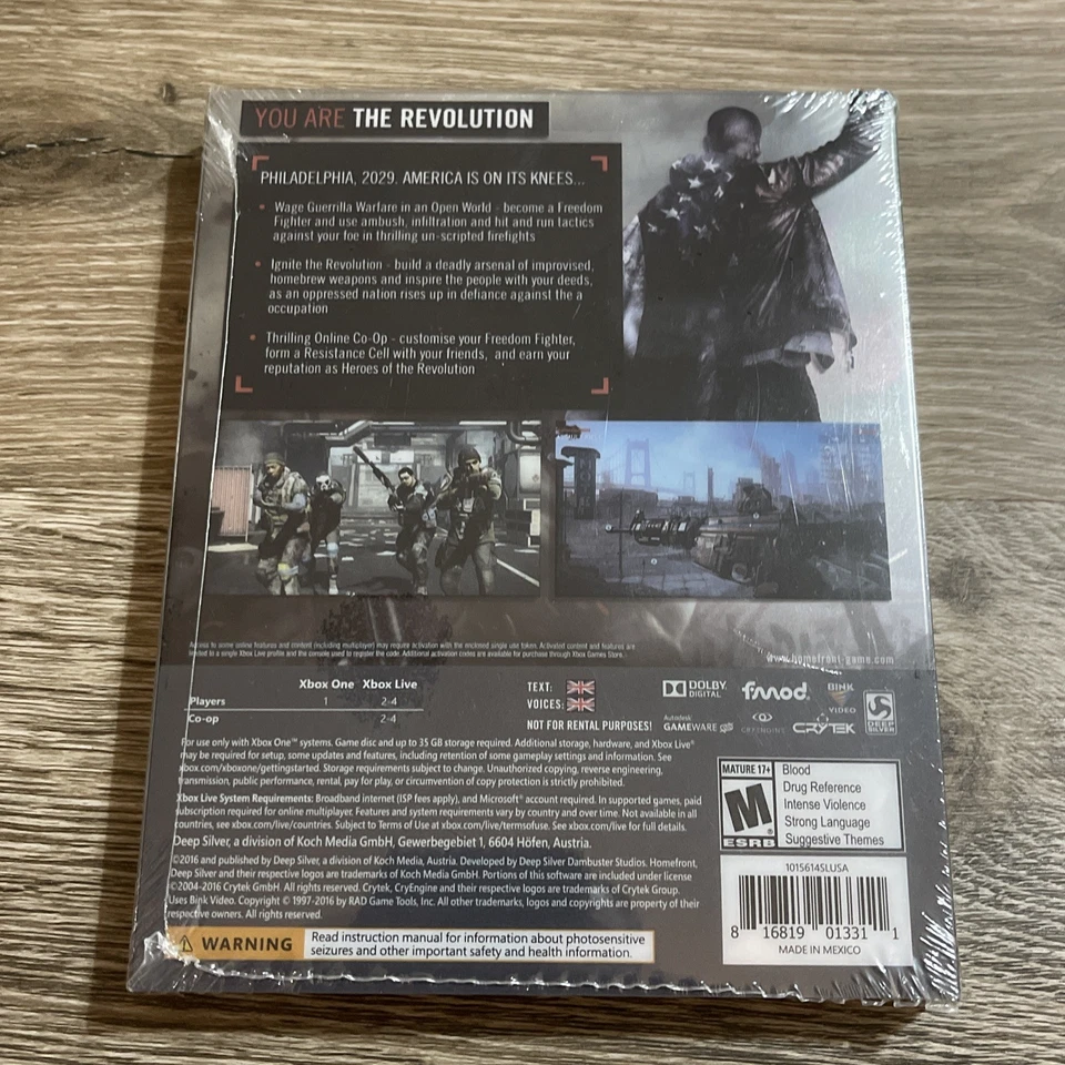 Homefront: The Revolution Steelbook Edition (Microsoft Xbox One) NEW SEALED - Image 2 of 4