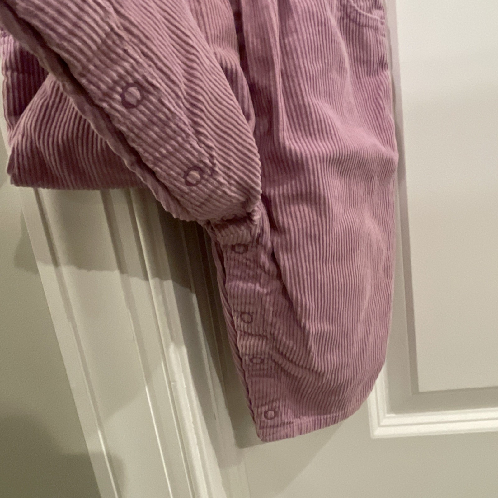 Vintage 90’s OshKosh B’Gosh Vestbak Light Purple Corduroy Overall Girls Sz 12 Mo