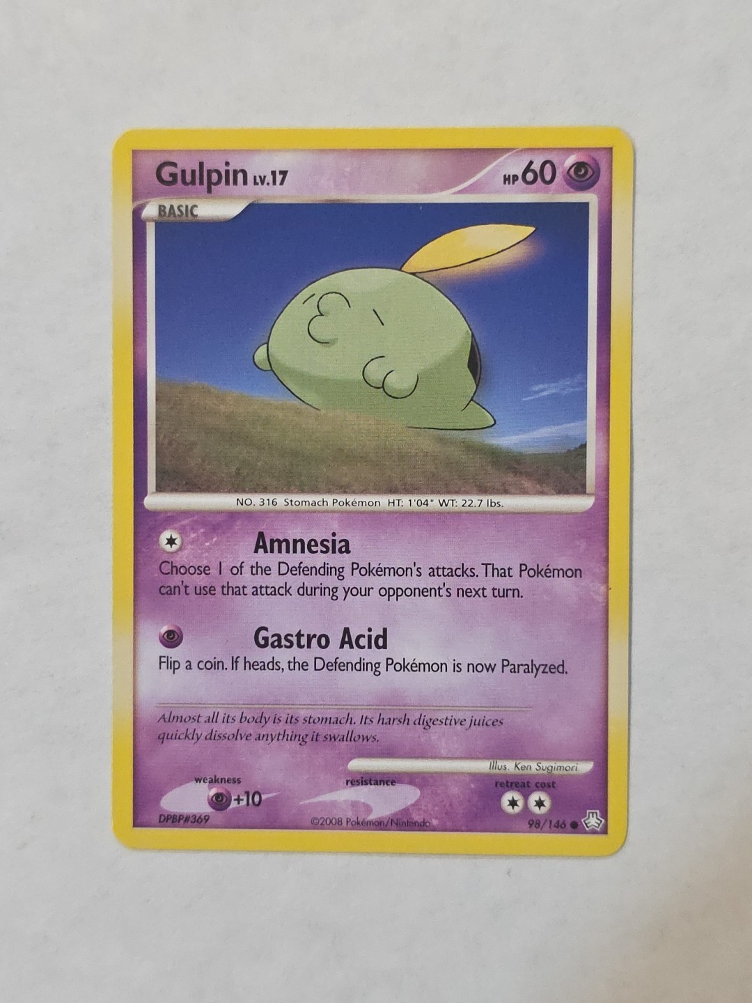 Pokemon Legends Awakened Common Card - Gulpin 98/146