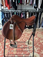 Lancer's Quality Saddlery Brown Jump Saddle 16