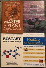 Books on Pschededlics, lot of 4, Master Plant Experience, Pschedelic Experience
