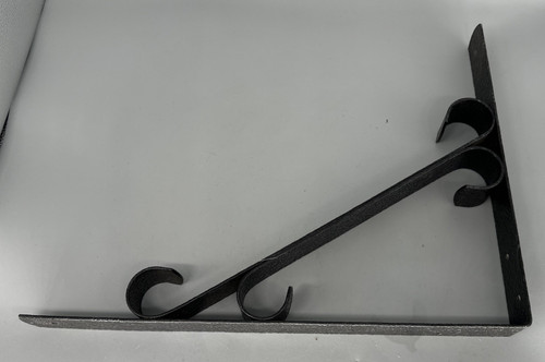 Unbranded large cast iron black heavy duty bracket 16" X 12"