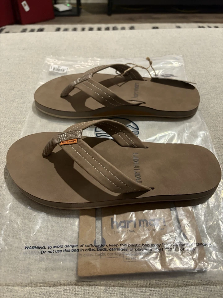 Hari Mari Men's Fields Flip Flop, Size: 8US, Color: Stone, ***BRAND NEW!!! - Image 3 of 4