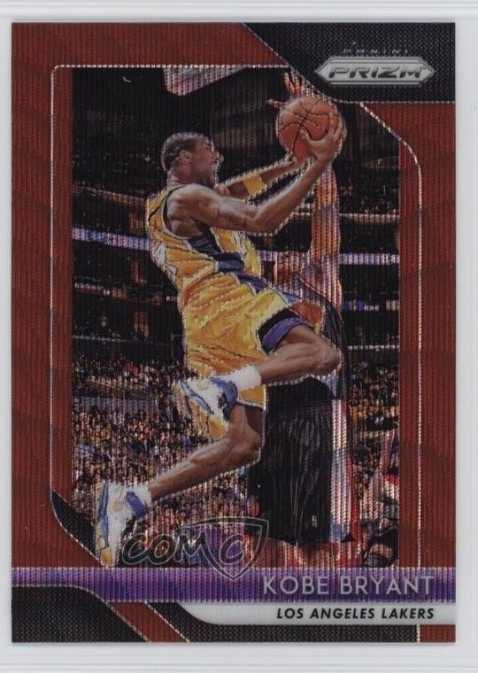 2018-19 Panini Prizm Ruby Wave Prizm Kobe Bryant #15 HOF 14mg