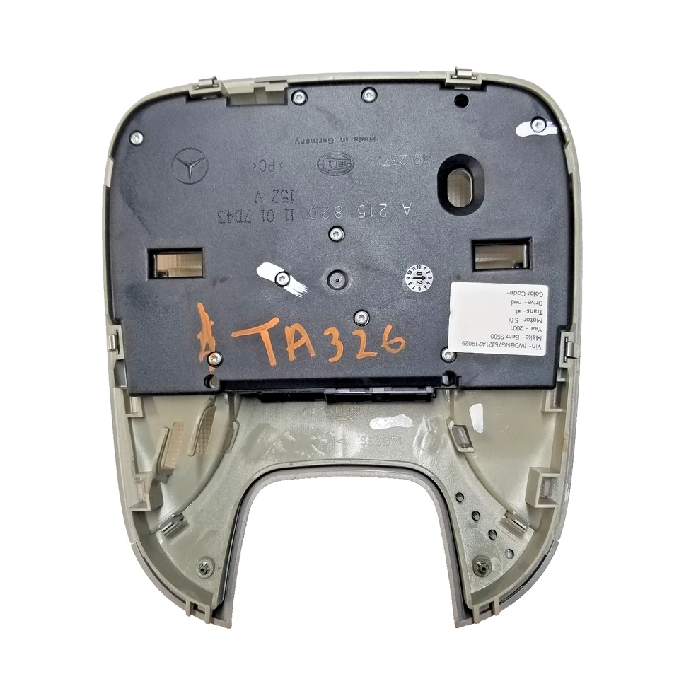 00-06 Mercedes-Benz W220 consola superior mapa luz domo techo corredizo interruptor OEM Foto 3 de 3