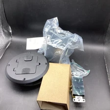 RACO Hubbell 6239BP Floor Box Kit - Black