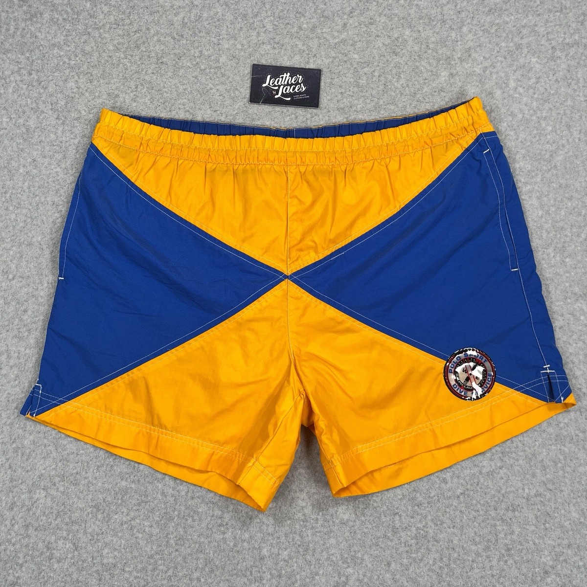 Vintage Polo Sport Ralph Lauren Swim Trunks Mens L Nylon Dive