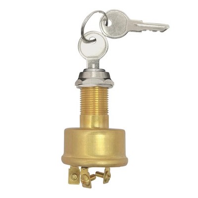 Heavy Duty Marine Ignition Switch, 3 Position, Off-On-Start, Fits MP39060-1