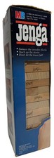 Vintage Milton Bradley Jenga Game – MB Classic Wooden Block Tower – Made in USA