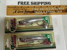 Lot of 2 Teckel Goodpecker Topwater CHROME COLOR FISHING LURES FREE SHIPPING
