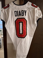YAYA diaby #0 Tampa Bay Buccaneers Game Used Jersey
