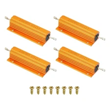 100W 0.01 Ohm Aluminum Shell Resistor Housing Resistor with Screws 4Set