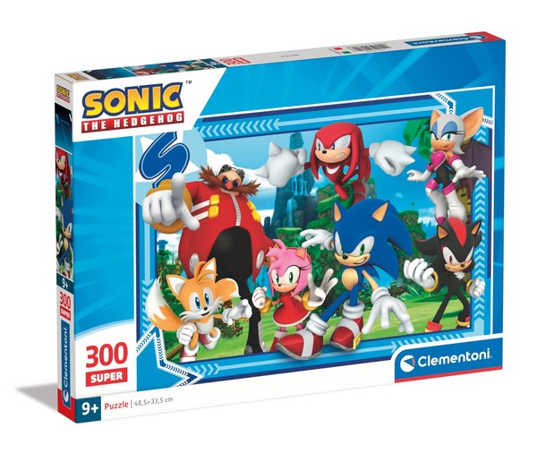 Clementoni Supercolor Sonic Kinder Puzzle 300 Teile - Sonic Puzzle 4 (Us Import)-image
