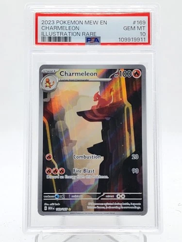 CHARMELEON 2023 POKEMON 151 ILLUSTRATION RARE #169/165 PSA 10 Q0895