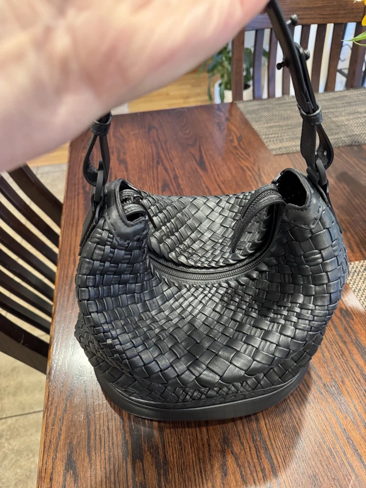 FALOR — Italian Leather Woven Handbag —PRICE REDUCED!! - Image 3 of 4