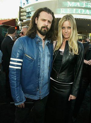 Singer Rob Zombie his wife arrive premiere Matrix Reloaded Villag- 2003 Photo