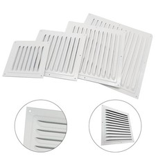High Quality Metal Louver Vent Cover with Insect Screen White Aluminum Design