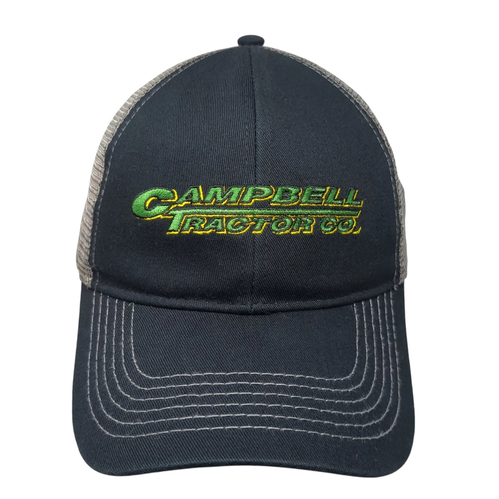 Campbell Tractor Co Snapback Trucker Hat Black One Size John Deere Outdoor
