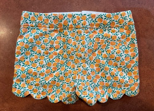 J.Crew Crewcuts Girls Shorts, Size 5, Fun Tangerine Style, Adjustable, Scalloped - Picture 2 of 7