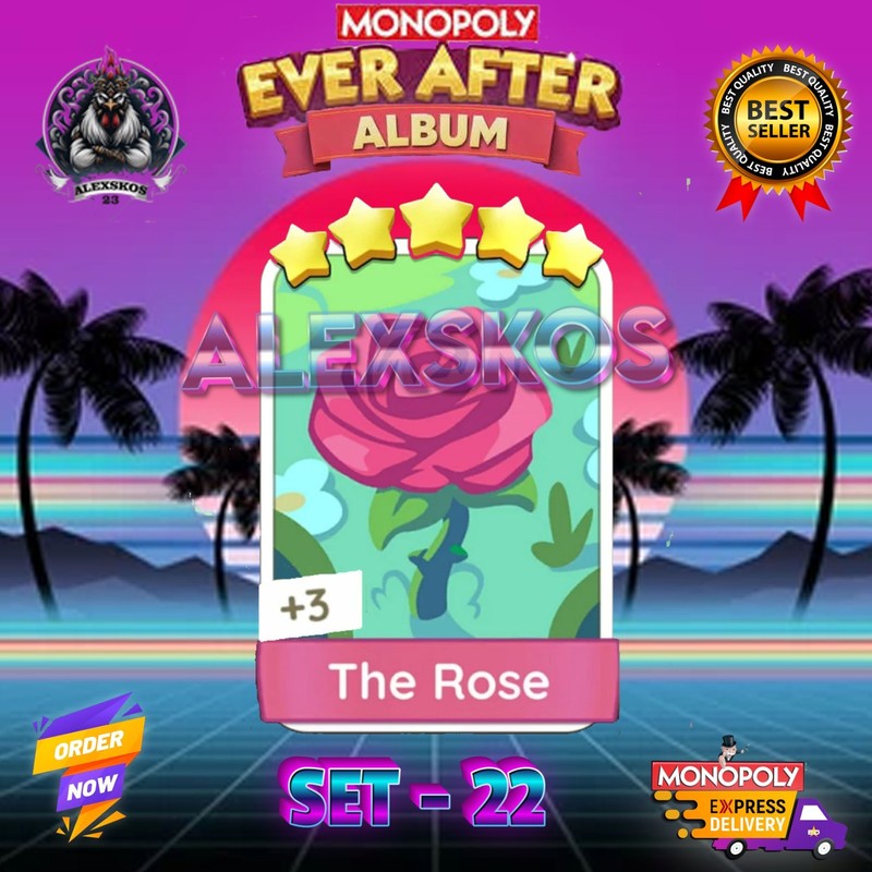 THE ROSE ⭐️ MONO_POLY_MO_-GO 5 STARS STICKERS CARDS ⚡️FAST SEND ⚡