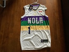 Zion Williamson NBA New Orleans Pelicans City Nike Jersey Mens Medium  