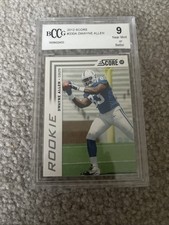 Dwayne Allen Graded Rookie Card BCCG 9 Near Mint. rookie card picture