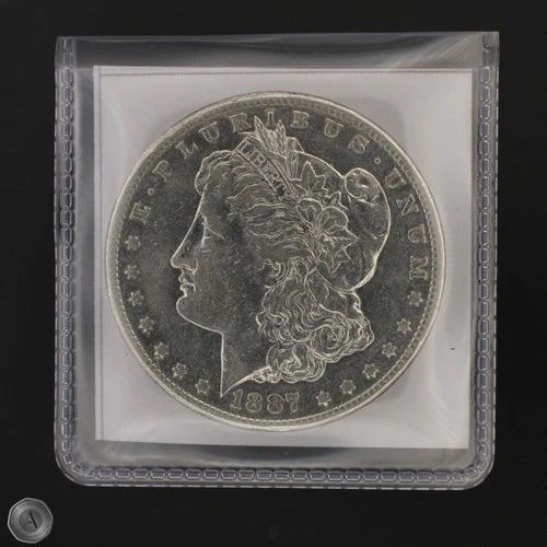 1887-S Morgan Silver Dollar $1 VF Improperly Cleaned -E392