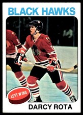 1975-76 Topps DARCY ROTA #66 Chicago Blackhawks no creases
