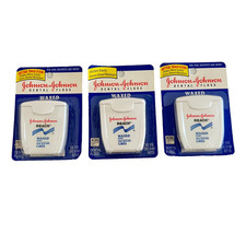 3 Johnson Johnson Reach Dental Floss Plain Waxed Original 55 Yd Vtg 1998 2003