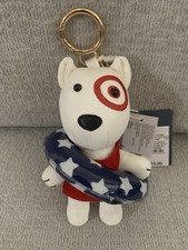 Target Patriotic Beach Bullseye Summer Bag Charm Universal Thread Cream